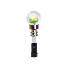 Load image into Gallery viewer, Brand New Universal Acrylic Clear Crystal Yellow Rose Flower Ball Automatic Car Gear Shift Knob Shifter