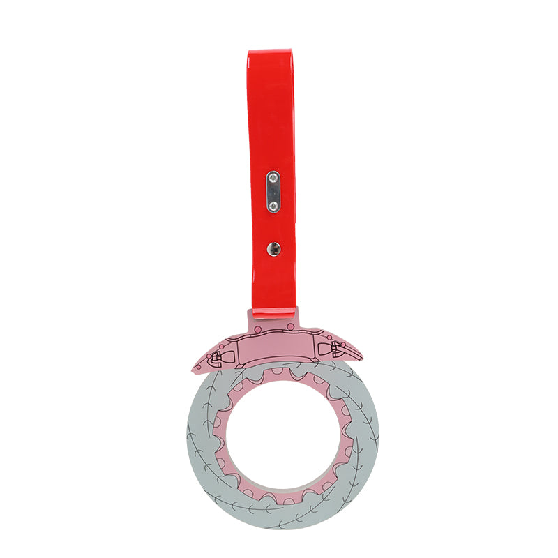 Brand New Brake Rotors Pink TSURIKAWA Ring Subway Train Bus Handle Red Strap Charm Drift