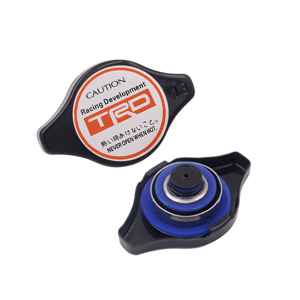 Brand New JDM 1.3bar 9mm TRD Black Racing Cap High Pressure Radiator Cap For Toyota