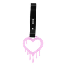 Load image into Gallery viewer, Brand New Drip Heart Pink JDM TSURIKAWA Ring Subway Train Bus Handle Black Strap Charm Drift