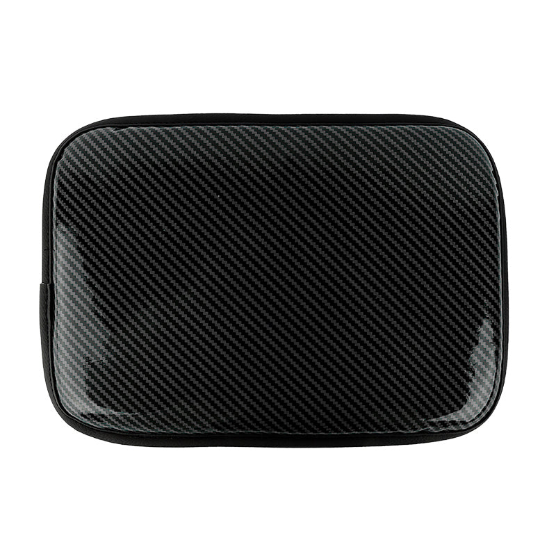 BRAND NEW UNIVERSAL CARBON FIBER BLACK Car Center Console Armrest Cushion Mat Pad Cover