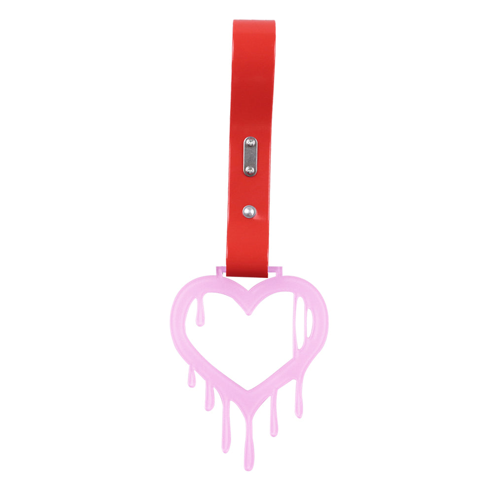 Brand New Drip Heart Pink JDM TSURIKAWA Ring Subway Train Bus Handle Red Strap Charm Drift (Copy)