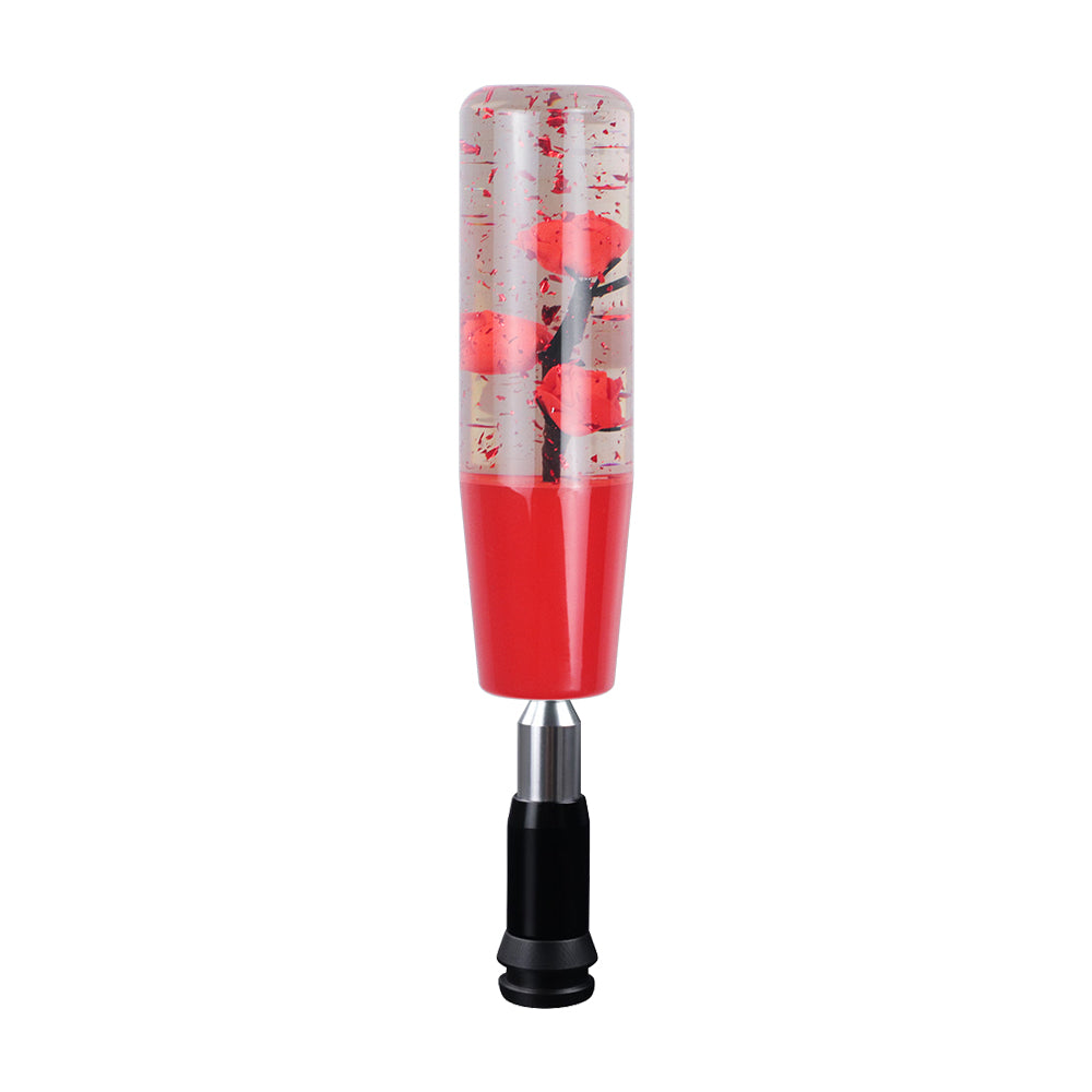 Brand New Glitter Red Rose Flower Stick Shift Knob Automatic Gear Shifter