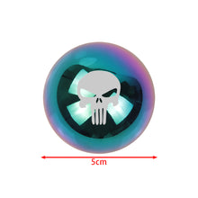 Load image into Gallery viewer, BRAND NEW UNIVERSAL JDM THE PUNISHER Aluminum Neo Chrome Round Ball Manual Gear Stick Shift Knob M8 M10 M12