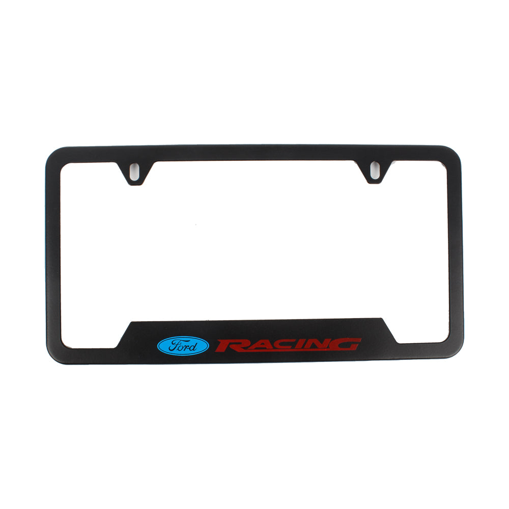 Brand New Universal 1PCS Ford Racing Metal Black License Plate Frame