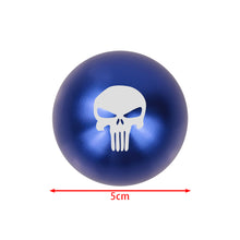 Load image into Gallery viewer, BRAND NEW UNIVERSAL JDM THE PUNISHER Aluminum Blue Round Ball Manual Gear Stick Shift Knob M8 M10 M12