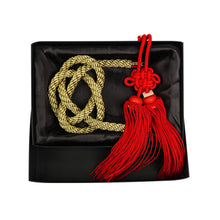 Load image into Gallery viewer, BRAND NEW UNIVERSAL VIP JUNCTION PRODUCE INTERIOR RED FUSA CHARM WITH GOLD KNOT