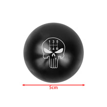 Load image into Gallery viewer, BRAND NEW UNIVERSAL JDM THE PUNISHER 5 SPEED Aluminum Black Round Ball Manual Gear Stick Shift Knob M8 M10 M12