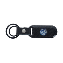 Load image into Gallery viewer, Brand New Universal 100% Real Carbon Fiber Keychain Key Ring For Volkswagen