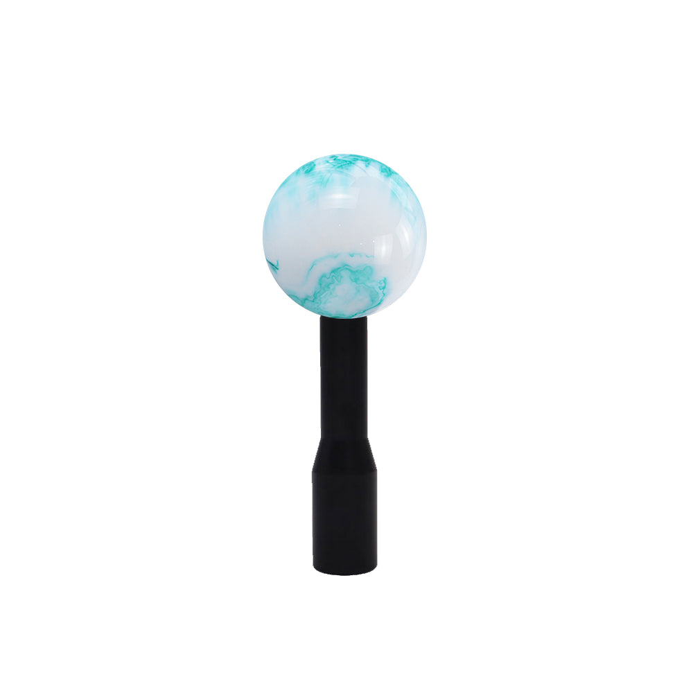 Brand New Mix Pearl White/Teal Round Ball Shift Knob Manuel Gear Stick M8 M10 M12 & Black Shifter Extender Extension