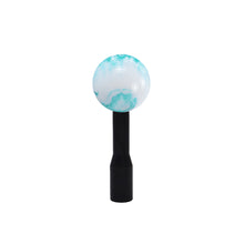 Load image into Gallery viewer, Brand New Mix Pearl White/Teal Round Ball Shift Knob Manuel Gear Stick M8 M10 M12 &amp; Black Shifter Extender Extension