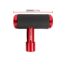 Load image into Gallery viewer, Brand New Universal MUGEN RED Aircraft Joystick Aluminum Leather Car Gear Shift Knob Shifter Lever Head M8 M10 M12