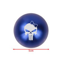 Load image into Gallery viewer, BRAND NEW UNIVERSAL JDM THE PUNISHER CHIC GIRL Aluminum Blue Round Ball Manual Gear Stick Shift Knob M8 M10 M12