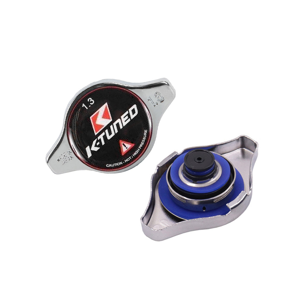 Brand New JDM 1.3bar 9mm K-TUNED Chrome Racing Cap High Pressure Radiator Cap For Universal