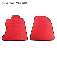 Load image into Gallery viewer, BRAND NEW 2006-2011 Honda Civic Bride Fabric Red Custom Fit Floor Mats Interior Carpets LHD