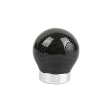 Load image into Gallery viewer, Brand New Universal Real Carbon Fiber Black Round Ball Manual Car Racing Gear Shift Knob Shifter M12 M10 M8