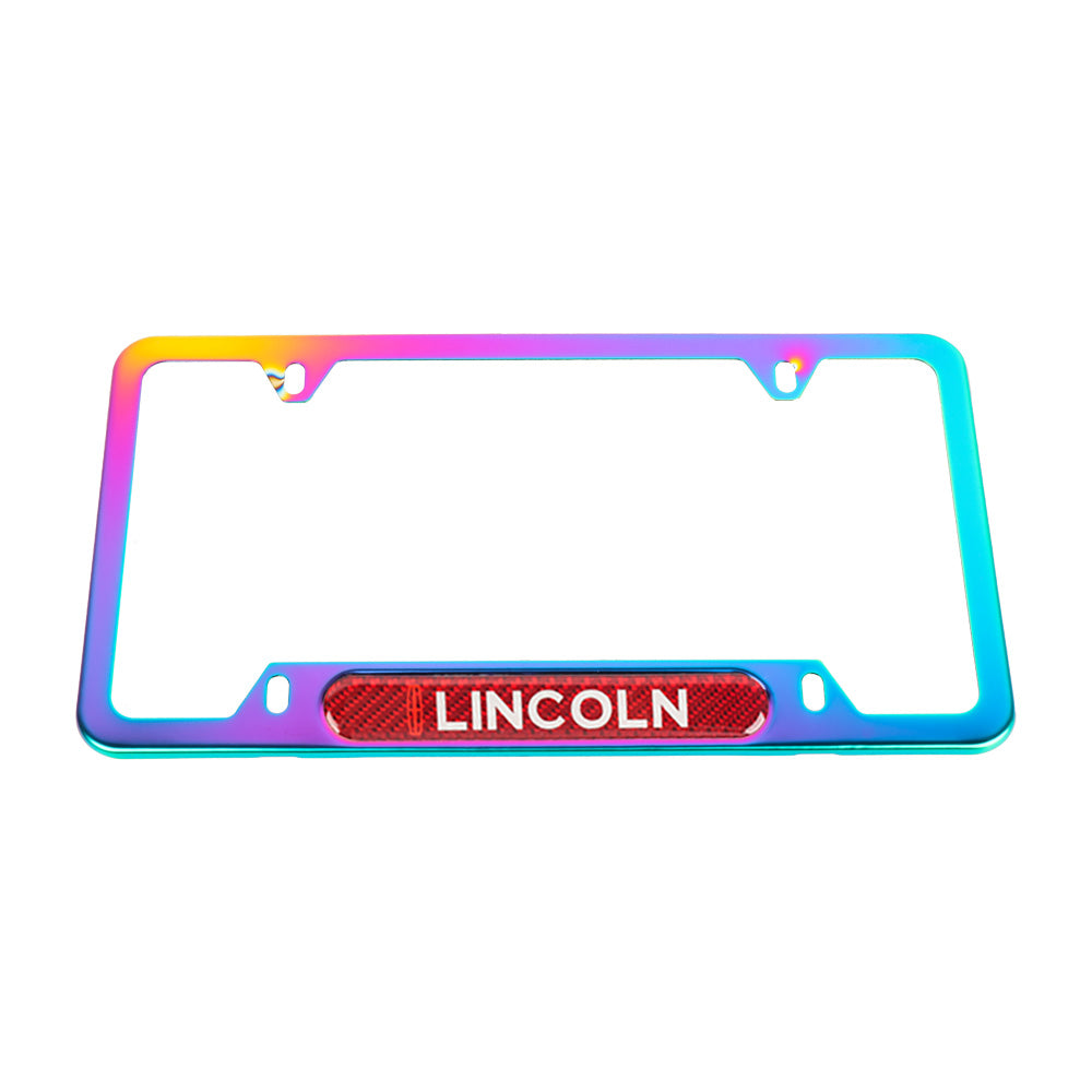 Brand New Universal 1PCS Lincoln Neo Chrome Metal License Plate Frame