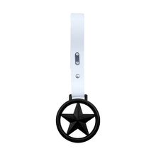 Load image into Gallery viewer, Brand New Round Star Black JDM TSURIKAWA Ring Subway Train Bus Handle White Strap Charm Drift