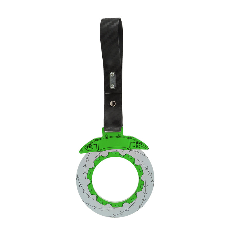 Brand New Brake Rotors Green TSURIKAWA Ring Subway Train Bus Handle Carbon Fiber Strap Charm Drift