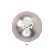 Load image into Gallery viewer, BRAND NEW UNIVERSAL JDM THE PUNISHER Aluminum Silver Round Ball Manual Gear Stick Shift Knob M8 M10 M12