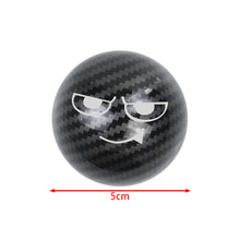 Load image into Gallery viewer, BRAND NEW UNIVERSAL JDM SMUG FACE Aluminum Carbon Fiber Style Round Ball Manual Gear Stick Shift Knob M8 M10 M12