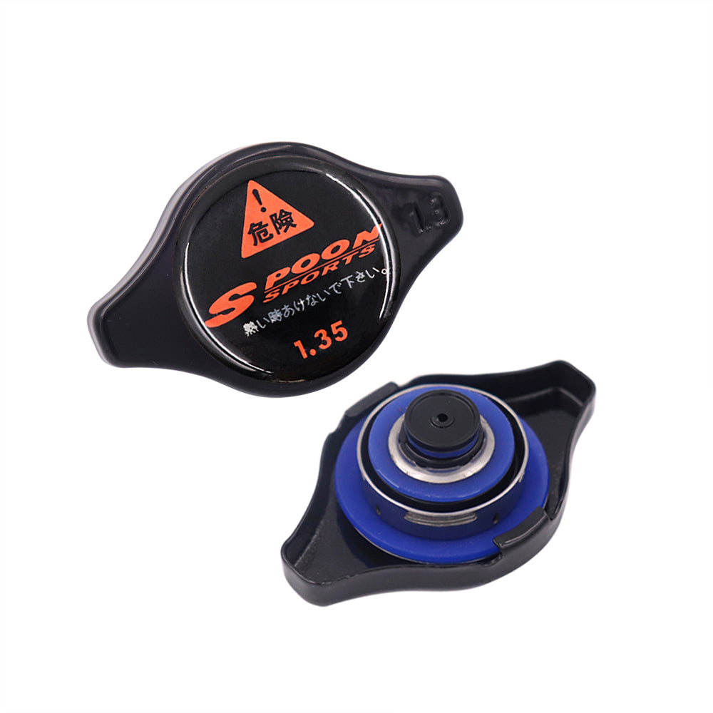 Brand New JDM 1.3bar 9mm Spoon Sports Black Racing Cap High Pressure Radiator Cap