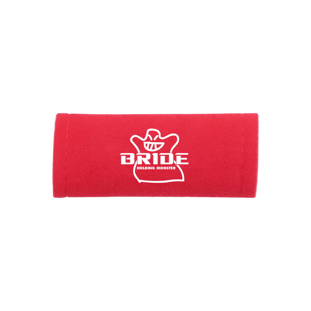 BRAND NEW UNIVERSAL JDM Bride Red Suede Roof Safety Handle Ceiling Handrail Cover Pull Handle Racing