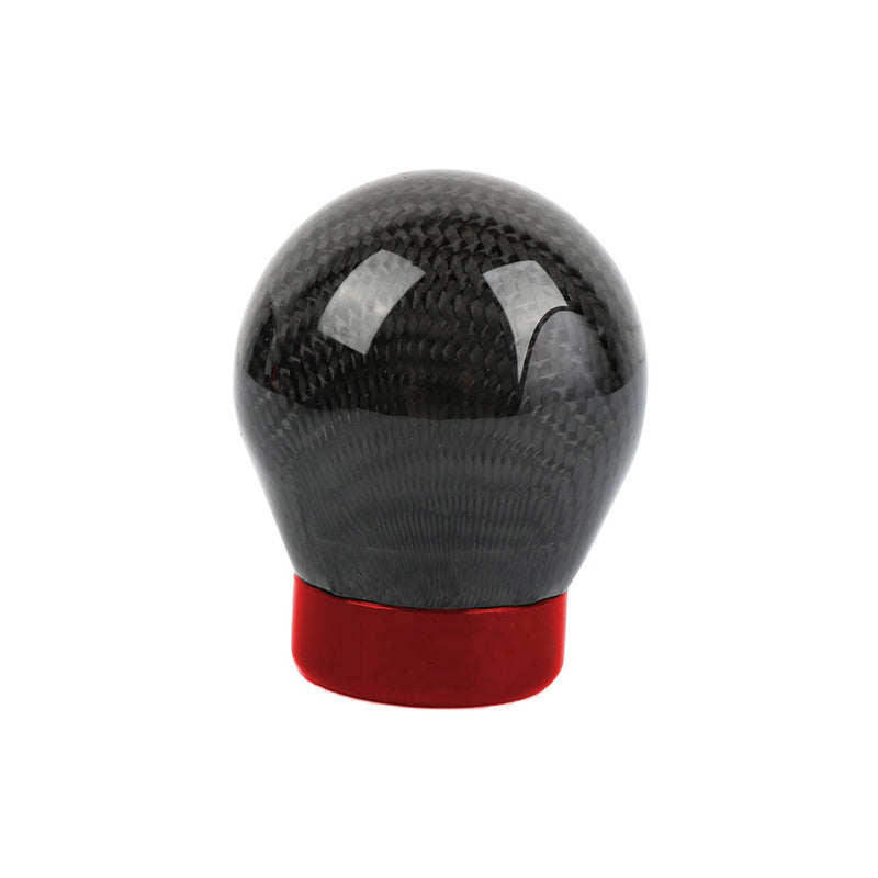 Brand New Universal Real Carbon Fiber Black Round Ball Manual Car Racing Gear Shift Knob Shifter M12 M10 M8