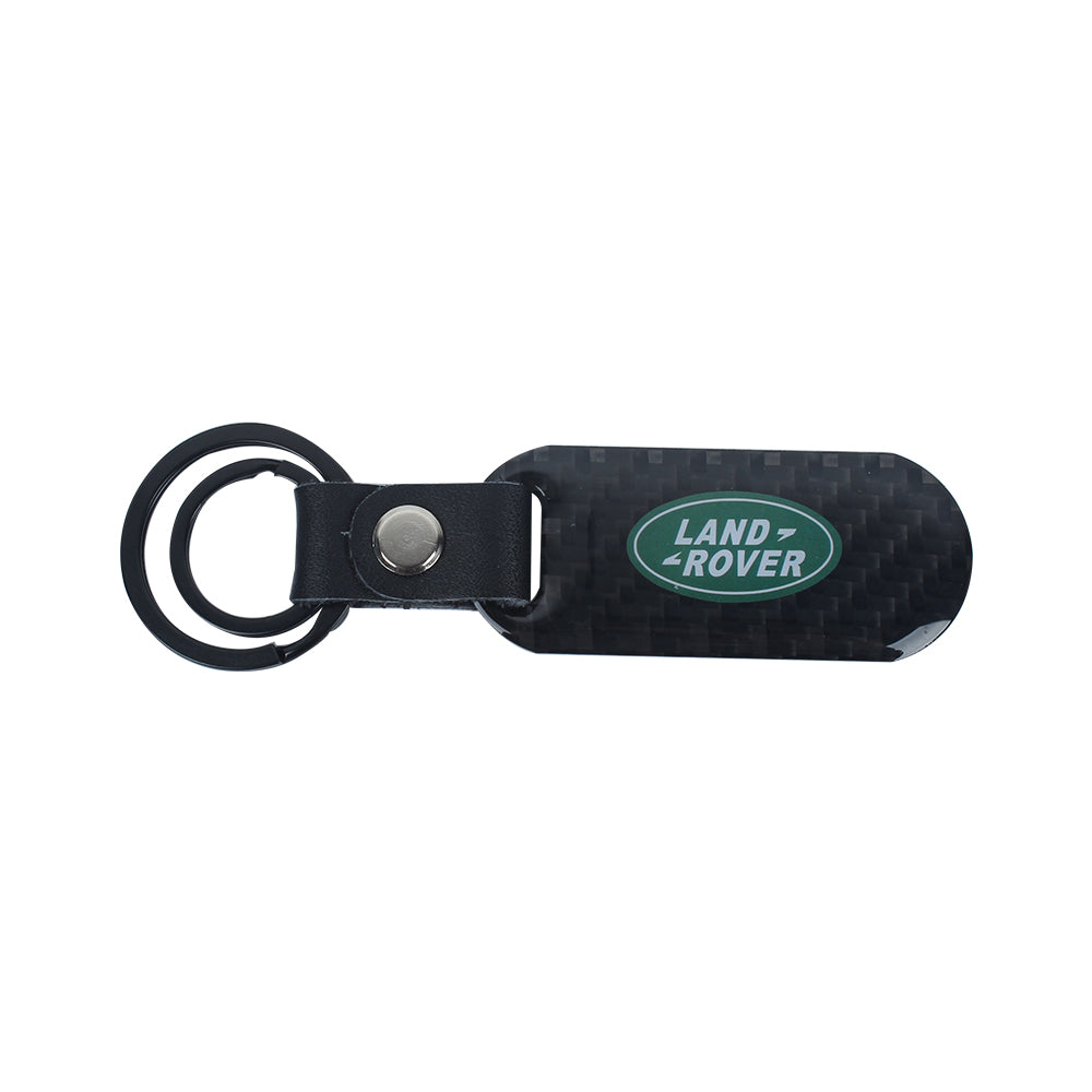 Brand New Universal 100% Real Carbon Fiber Keychain Key Ring For Land Rover