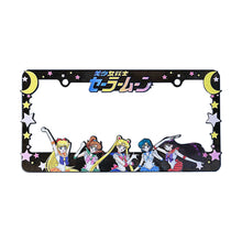 Load image into Gallery viewer, Brand New Universal 2PCS Anime Sailor Moon ABS Plastic Black License Plate Frame