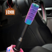 Load image into Gallery viewer, Brand New Universal Frosted Aluminum Neo Chrome Manual Car Gear MT Stick Shift Knob M8 M10 M12 &amp; Black Shifter Extender Extension