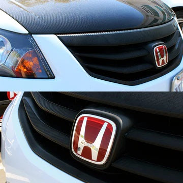 BRAND NEW 1PCS HONDA RED FRONT GRILLE H LOGO JDM EMBLEM FOR CIVIC 2006-2011 2DR COUPE