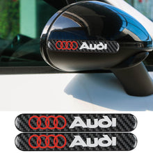 Load image into Gallery viewer, Brand New 2PCS AUDI Real Carbon Fiber Black Car Trunk Side Fenders Door Badge Scratch Guard Sticker