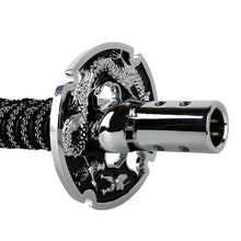 Load image into Gallery viewer, BRAND NEW UNIVERSAL 25CM JDM Samurai Sword Silver Shift Knob Shifter Alloy Katana Adapter M8 M10 M12