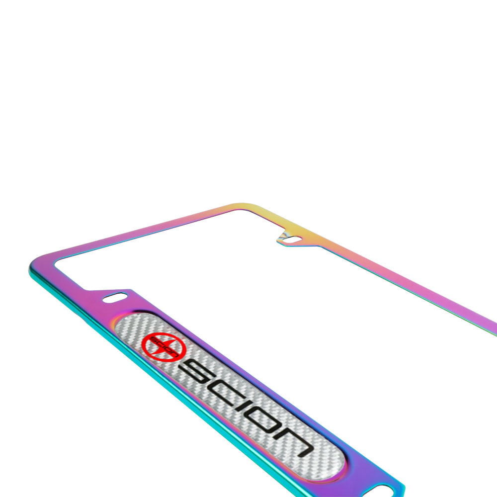 Brand New Universal 1PCS Scion Neo Chrome Metal License Plate Frame