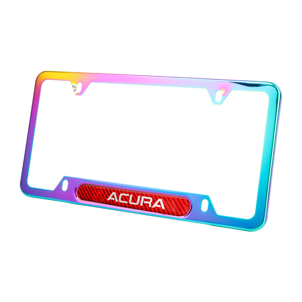 Brand New Universal 1PCS Acura Neo Chrome Metal License Plate Frame