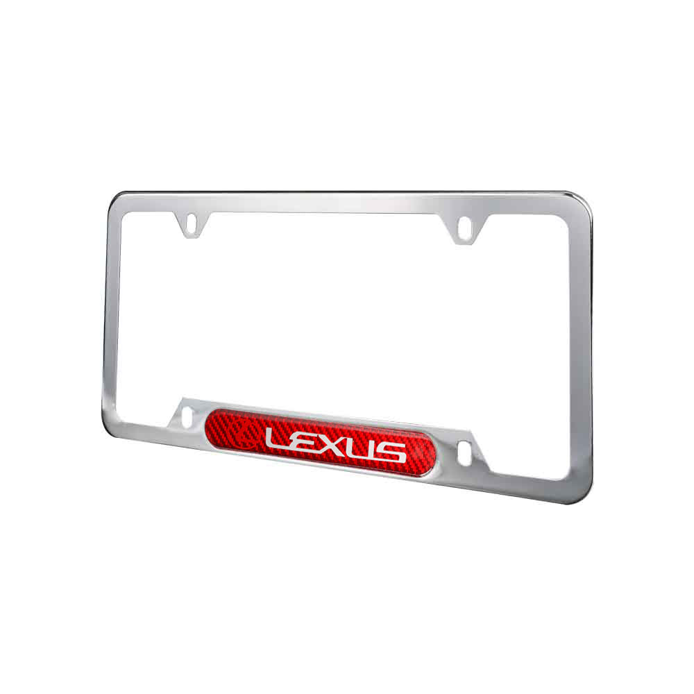 Brand New Universal 2PCS LEXUS Chrome Metal License Plate Frame