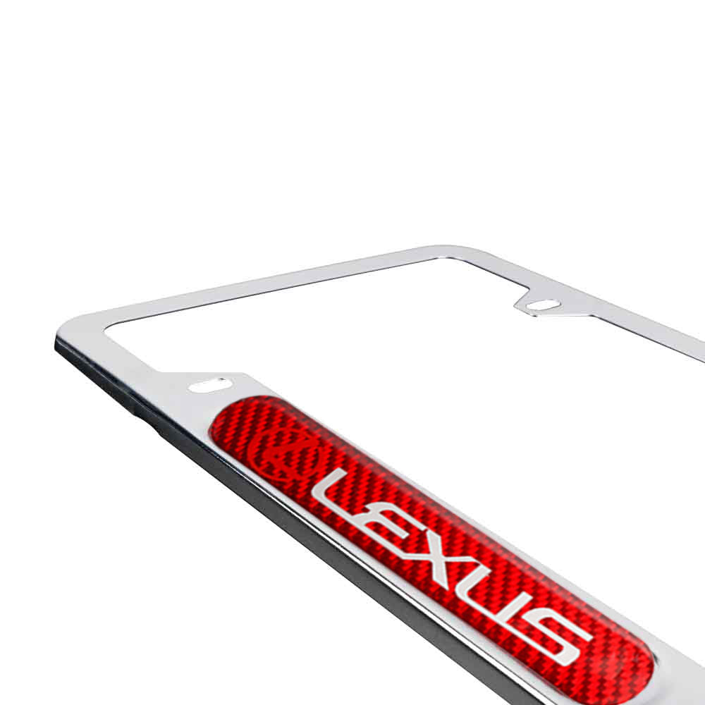 Brand New Universal 1PCS LEXUS Chrome Metal License Plate Frame