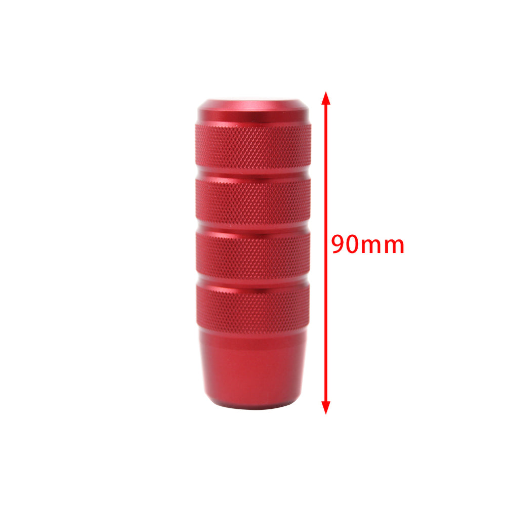 Brand New Universal Frosted Red Aluminum Manuel Gear Stick Shift Knob Shifter M8 M10 M12