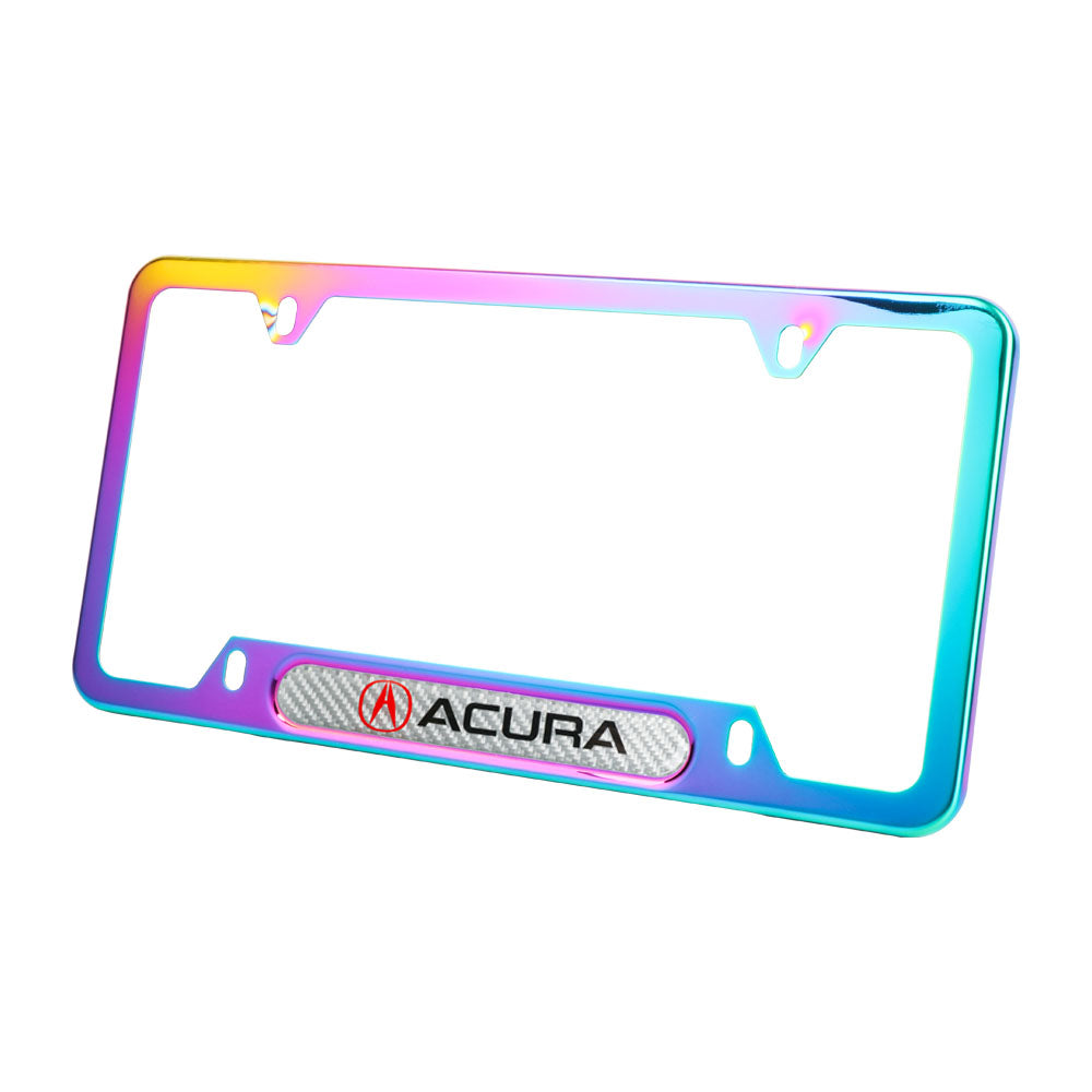 Brand New Universal 1PCS Acura Neo Chrome Metal License Plate Frame