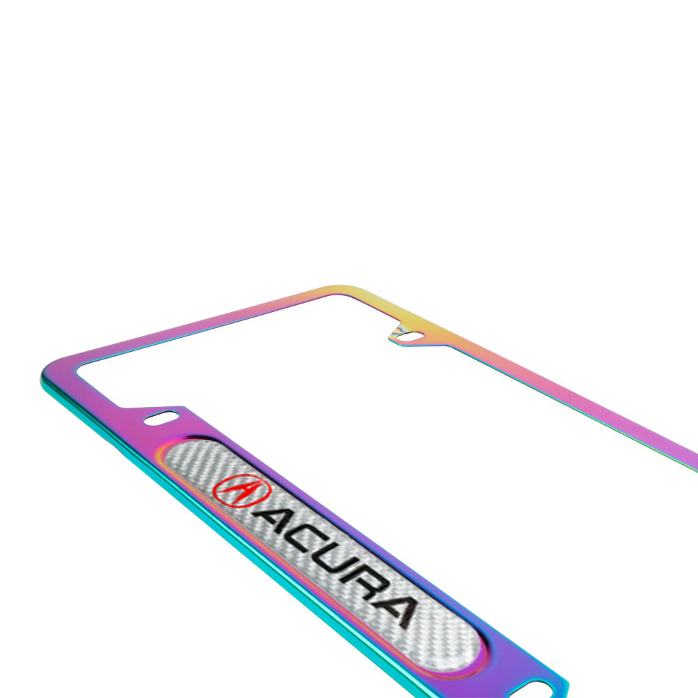 Brand New Universal 1PCS Acura Neo Chrome Metal License Plate Frame