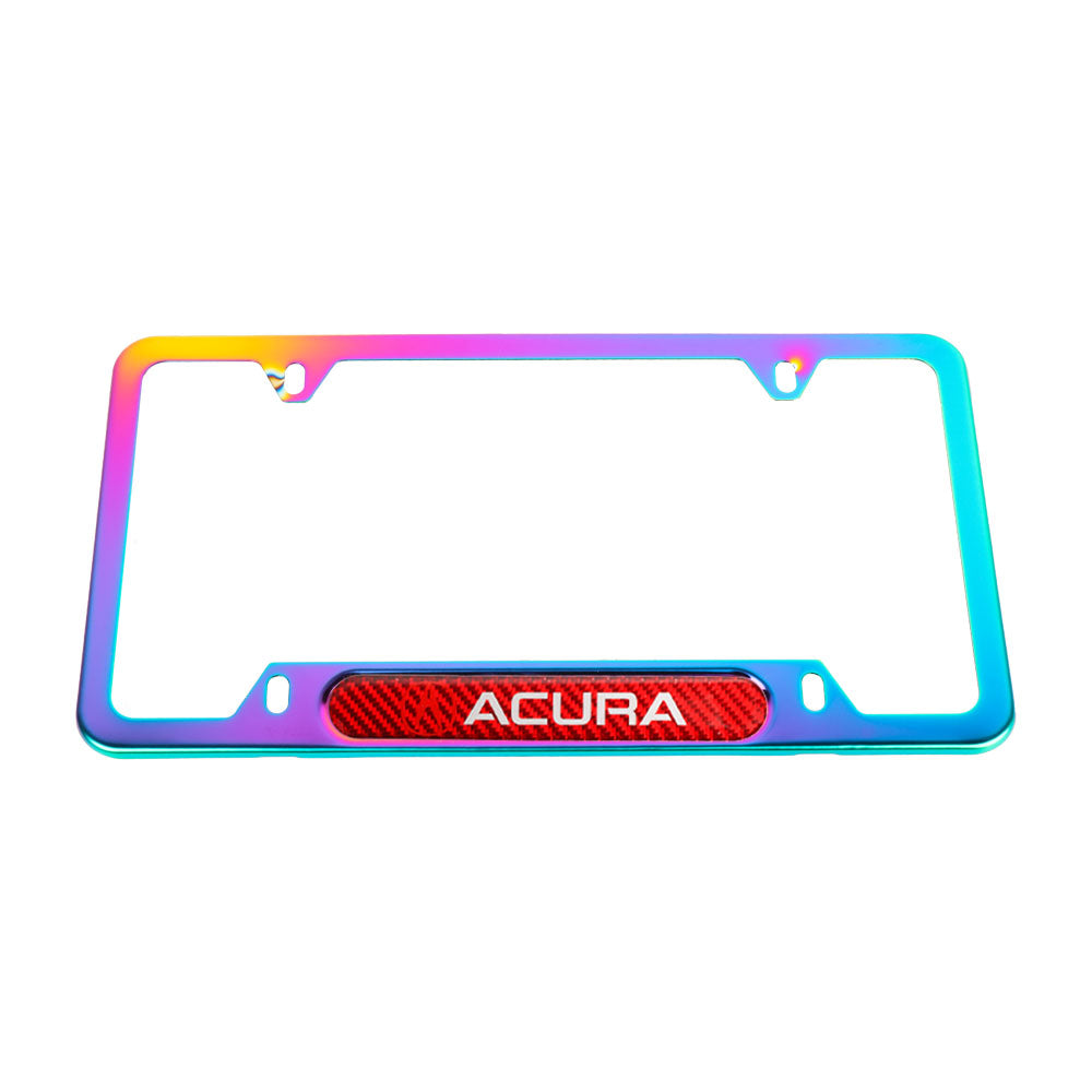 Brand New Universal 1PCS Acura Neo Chrome Metal License Plate Frame