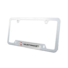 Load image into Gallery viewer, Brand New Universal 1PCS Ford Mustang GT Silver Metal License Plate Frame