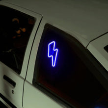 Load image into Gallery viewer, BRAND NEW UNIVERSAL LIGHTING SHAPED BLUE LED Neon Flash Light Car Window Glow Electric Remote Control Lamp