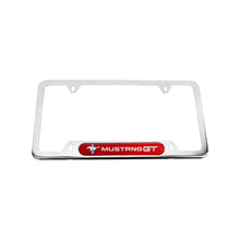 Load image into Gallery viewer, Brand New Universal 1PCS FORD MUSTANG GT Chrome Metal License Plate Frame