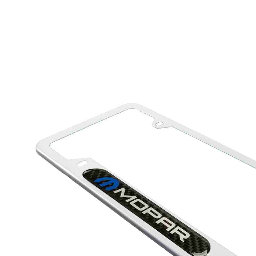 Brand New Universal 1PCS Mopar Silver Metal License Plate Frame