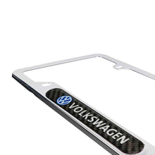 Load image into Gallery viewer, Brand New Universal 2PCS VOLKSWAGEN Chrome Metal License Plate Frame