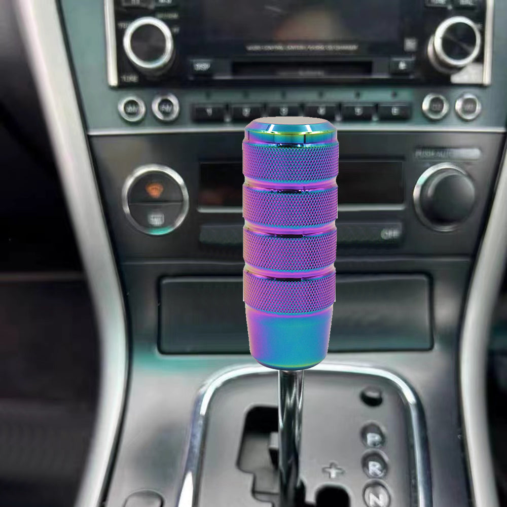 Brand New Universal Frosted Neo Chrome Aluminum Manuel Gear Stick Shift Knob Shifter M8 M10 M12