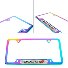 Load image into Gallery viewer, Brand New Universal 1PCS Dodge Neo Chrome Metal License Plate Frame