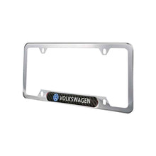 Load image into Gallery viewer, Brand New Universal 2PCS VOLKSWAGEN Chrome Metal License Plate Frame